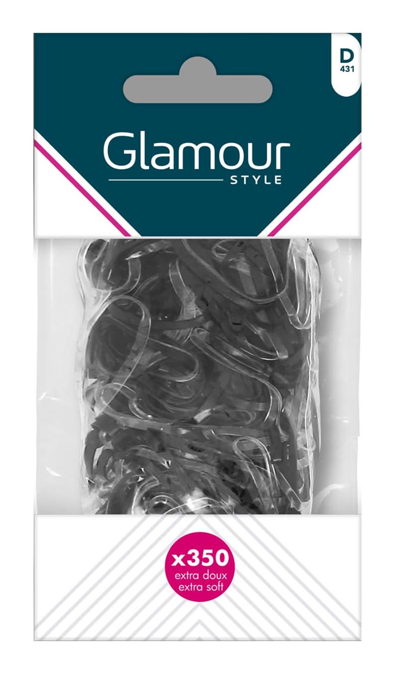 Glamour Style - Mini élastiques transparent (350)
