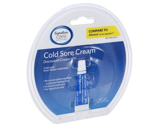 Signature Care · Cold Sore Cream (0.07 oz)