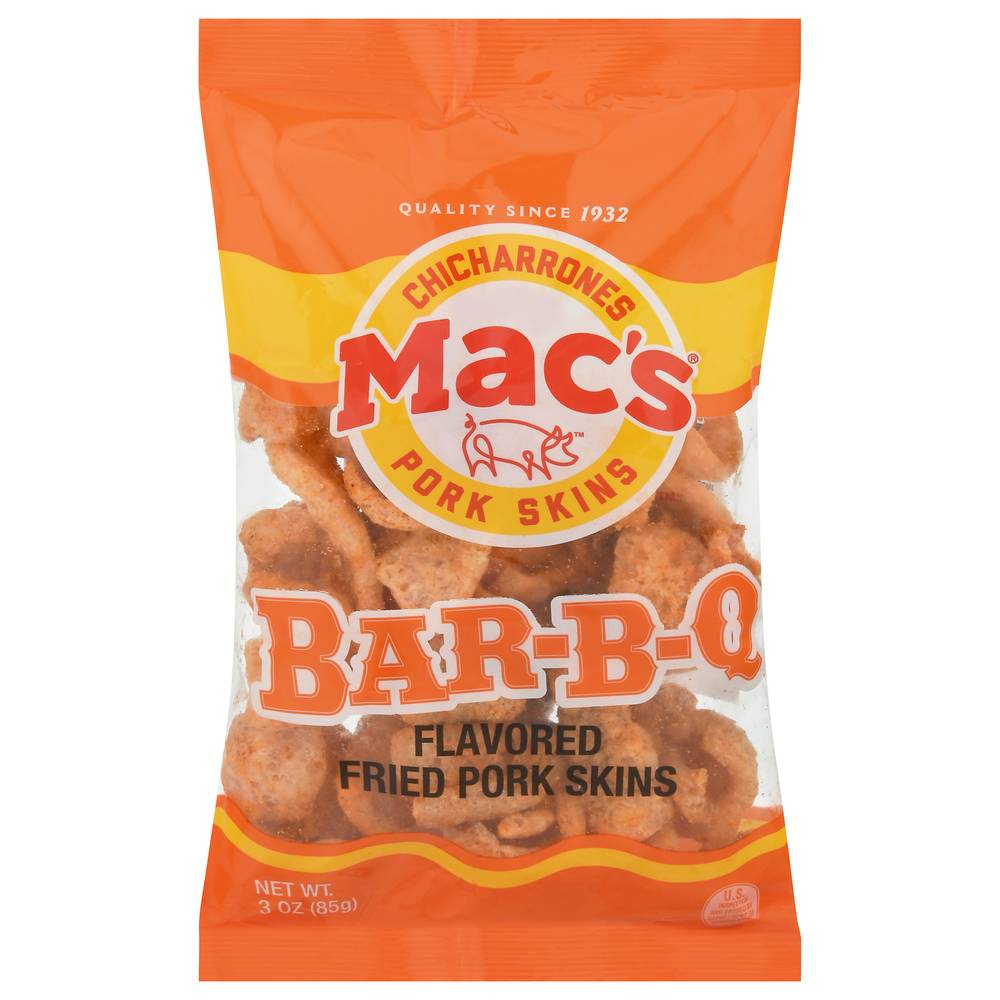 Mac's Bar-B-Q Flavored Fried Pork Skins (3 oz)