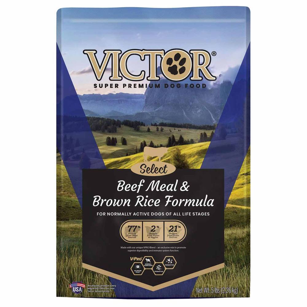 Victor Select Beef Meal & Brown Rice Dog Food (40 lbs)