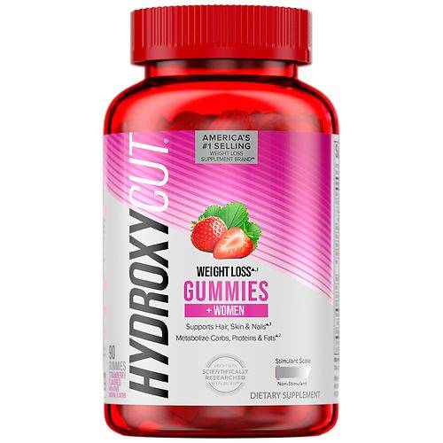 Hydroxycut Weight Loss Gummies for Women Strawberry - 90.0 ea