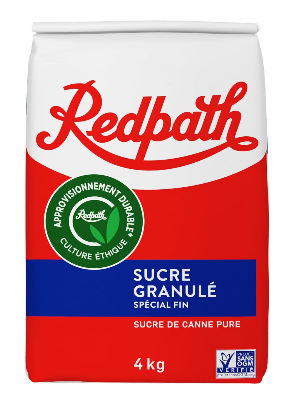Redpath - Sucre Granulé Spécial Fin, 4 Kg / Redpath White Granulated Sugar (4 kg)