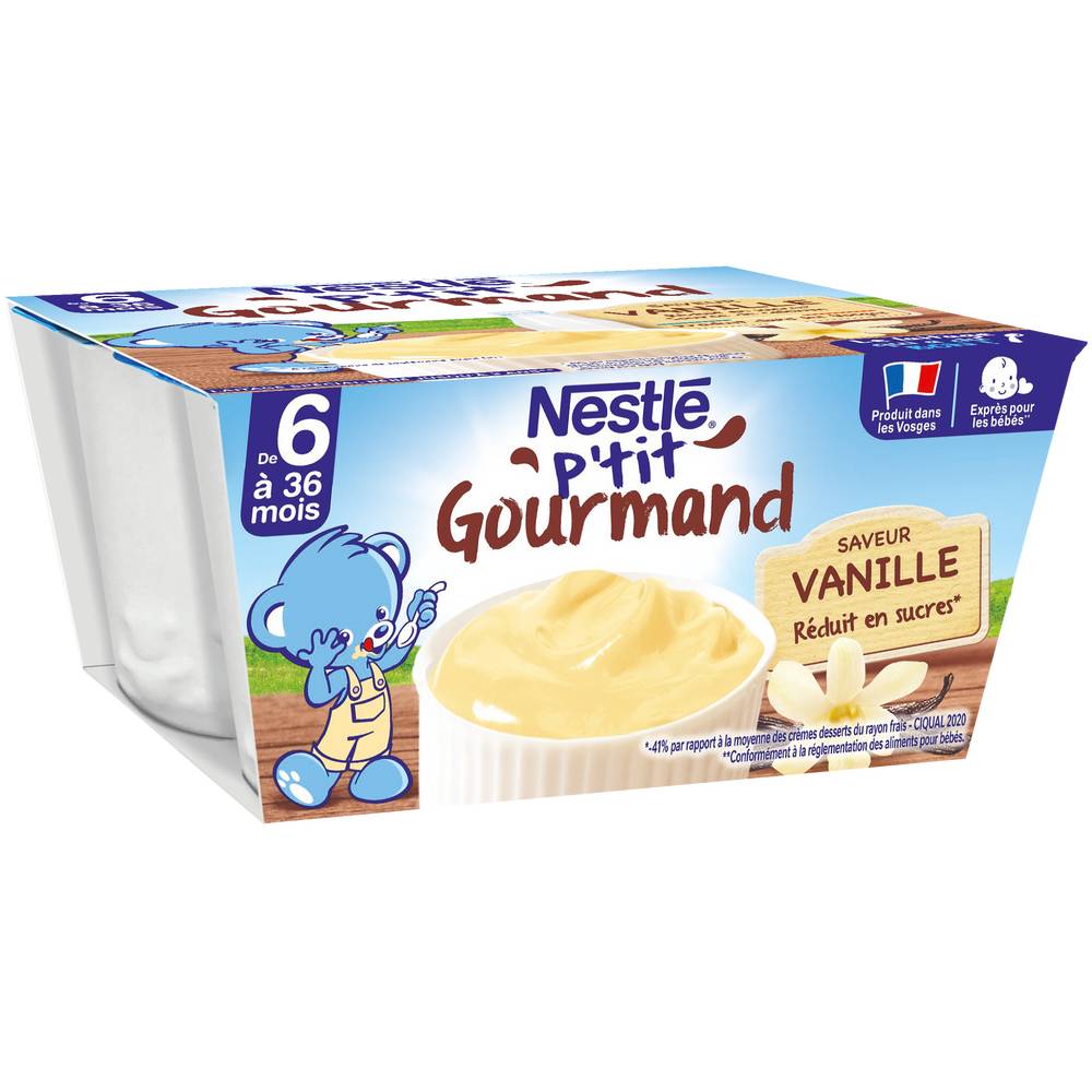 Nestlé - P'tit gourmand crème dessert à la vanille (400g)