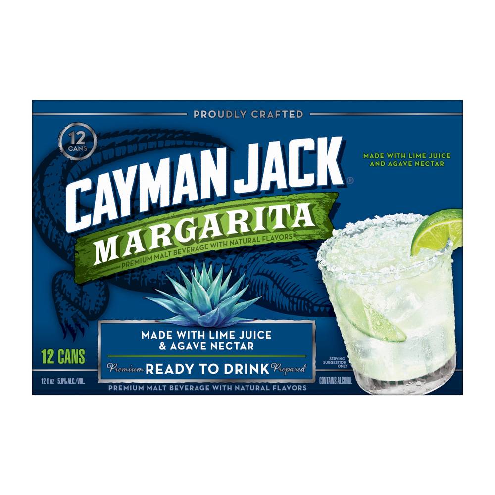 Cayman Jack Margarita Ready To Drink Mix (12 x 12 fl oz)