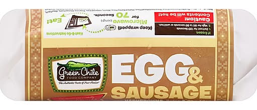 Green Chile Egg & Sausage Burrito