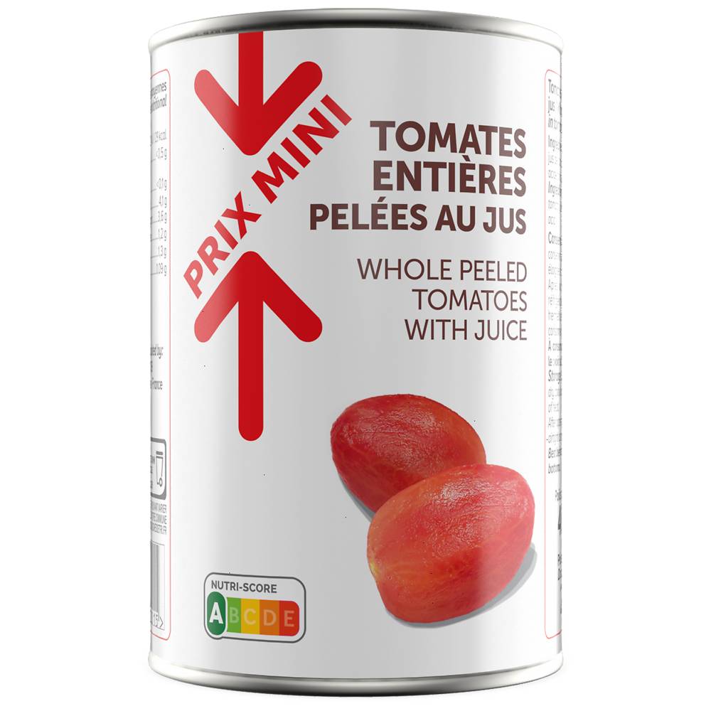 Prix Mini - Tomates entières pelées