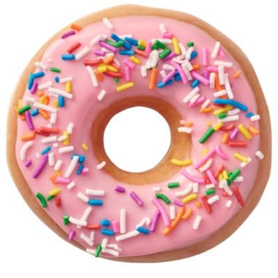 Cubierta de fresa con chispa krispy kreme