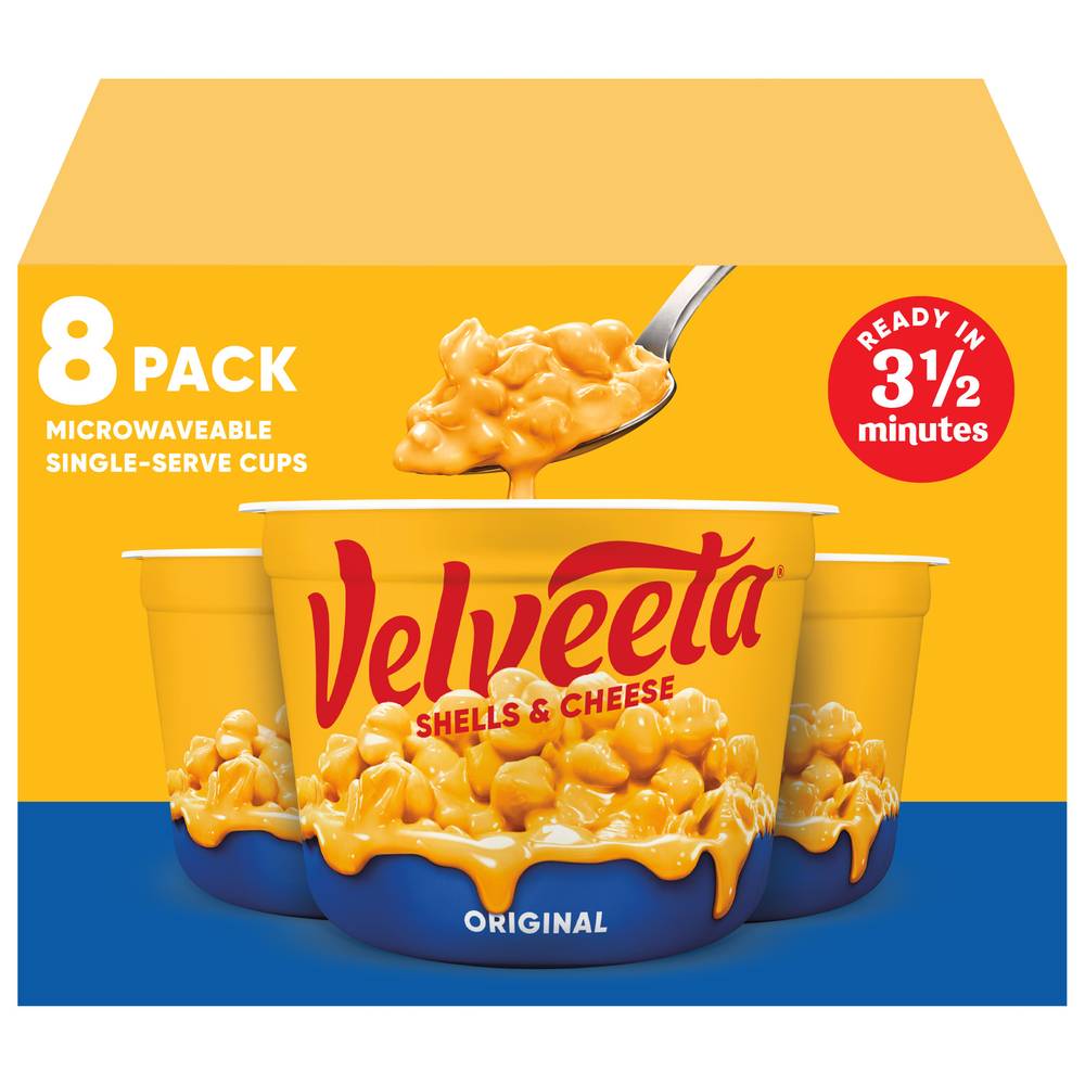 Velveeta Original Microwaveable Shells & Cheese Sauce (8 x 2.4 oz)