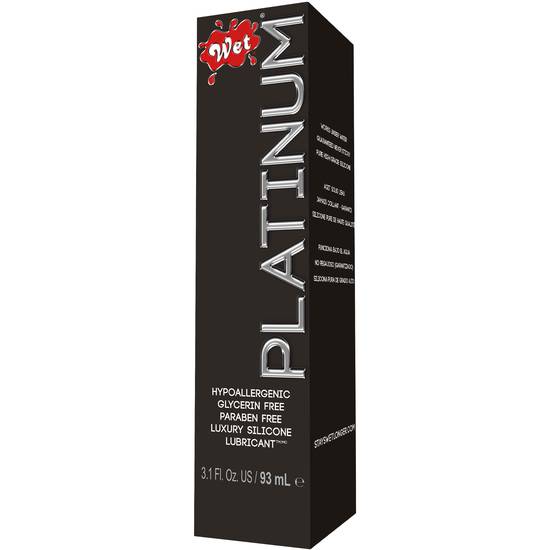Wet Platinum Silicone Lubricant Premium (3.1 oz)