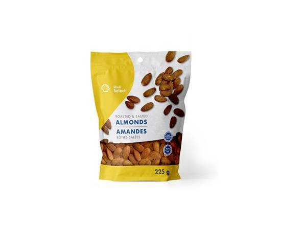 Shell Select Roasted Salted Almonds 225G