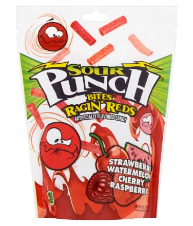 Sour Punch Bites Rad Reds Candy, Strawberry-Watermelon-Cherry-Raspberry (9 oz)