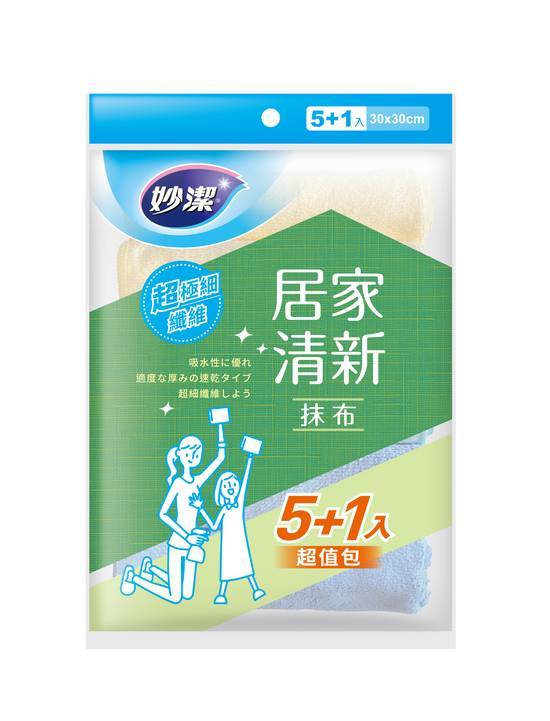 妙潔居家清新抹布超值包5+1入#4710466119319