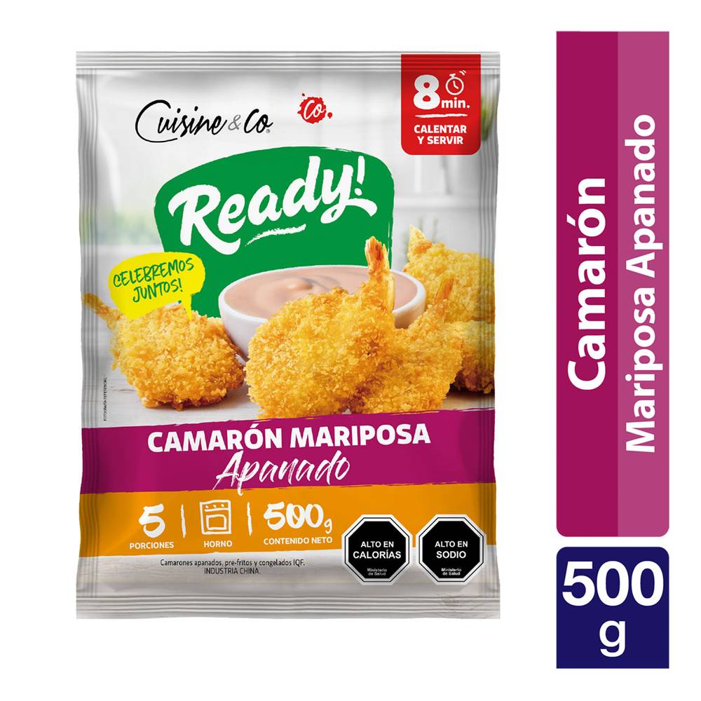 Cuisine & co camarones cocidos apanados mariposa