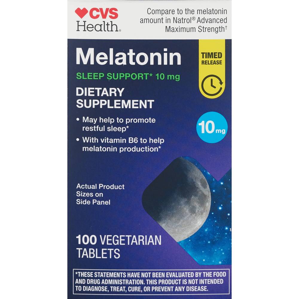 Cvs Health Melatonin Sleep Support 10 mg