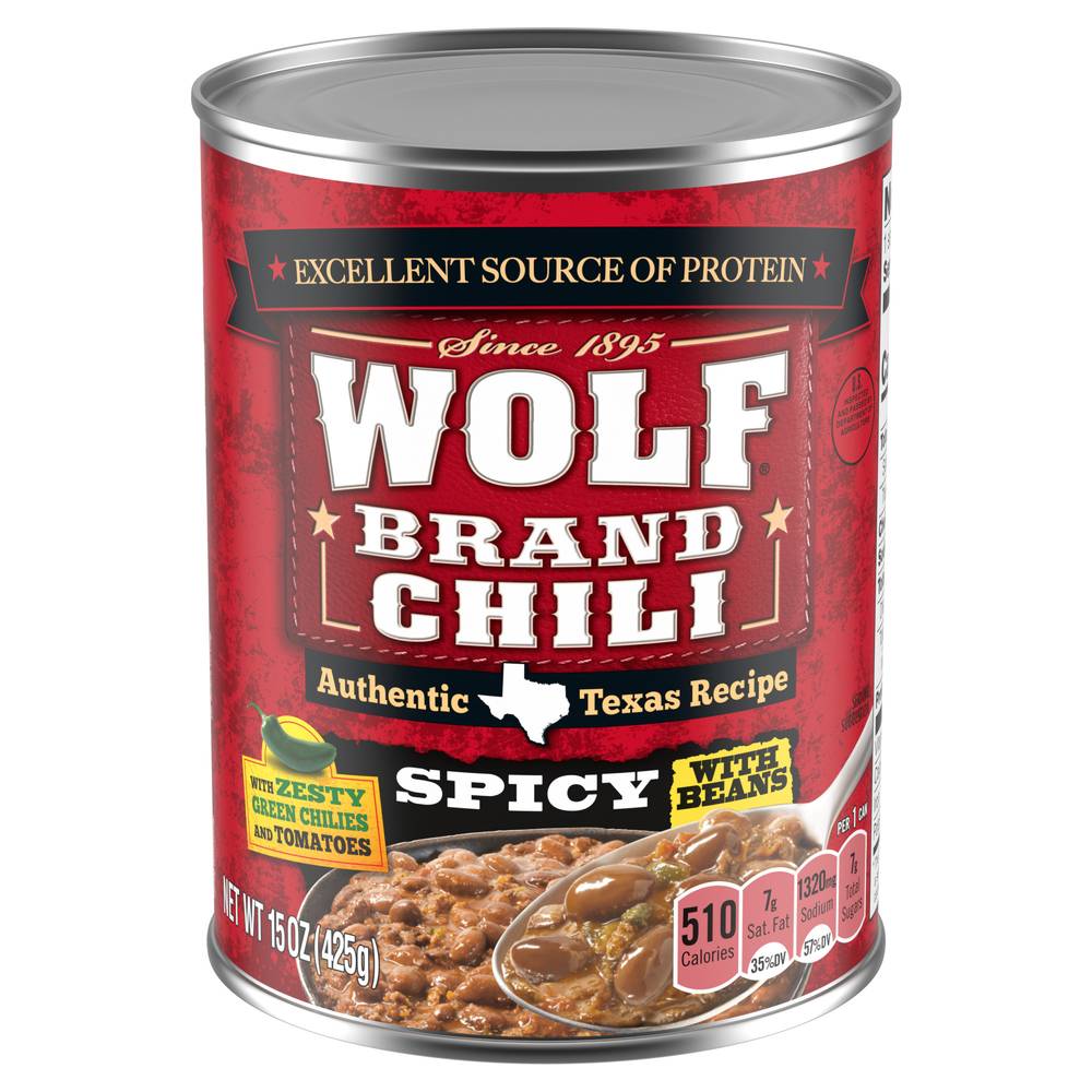 Wolf Brand Chili Spicy Chili With Beans (15 oz)