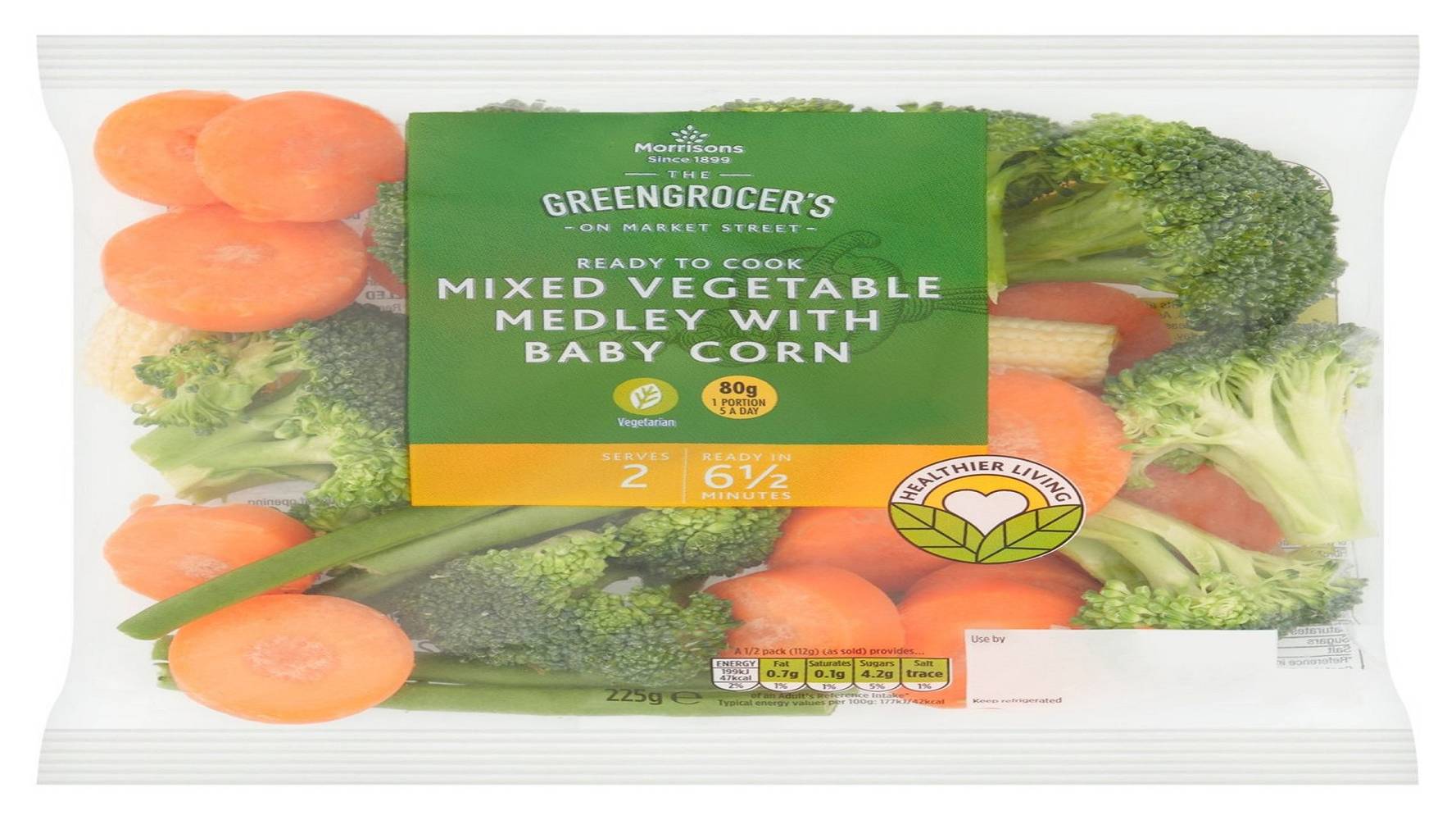 Morrisons Mixed Vegetable Medley With Baby Corn (225g)