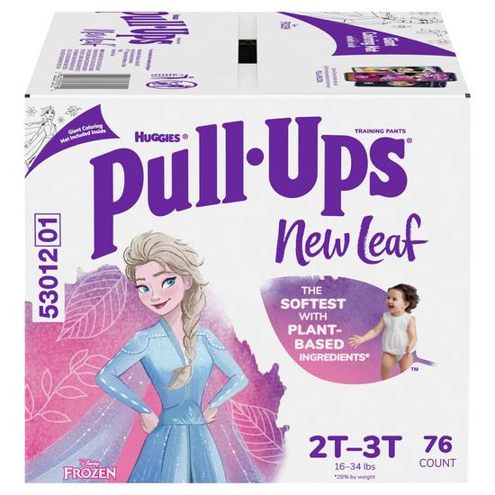 Pull-Ups New Leaf Girls' Potty Training Pants, 2T-3T, 76 Ct