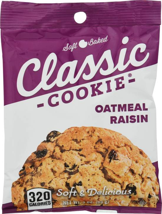 Classic Cookie, Oat Meal Raisin, Soft Baked 3 oz, Shop