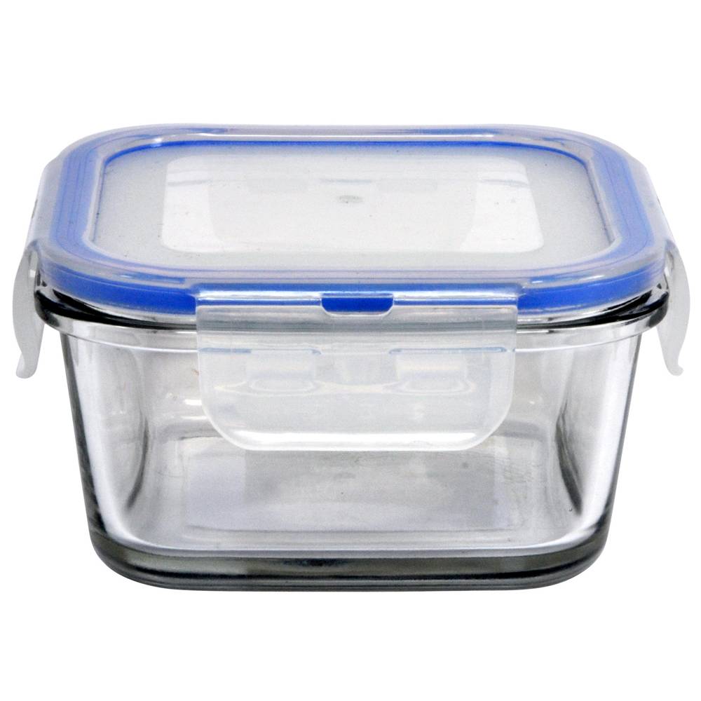 Small Square Glass Food Container