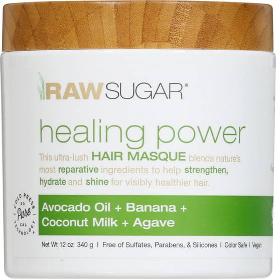 Raw Sugar Healing Power Avocado Oil + Banana + Coconut Milk + Agave Hair Masque