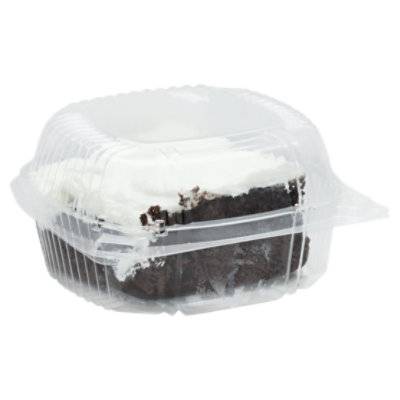 Bakery Cake Slice Chocolate With White Butter Cream 1 Count