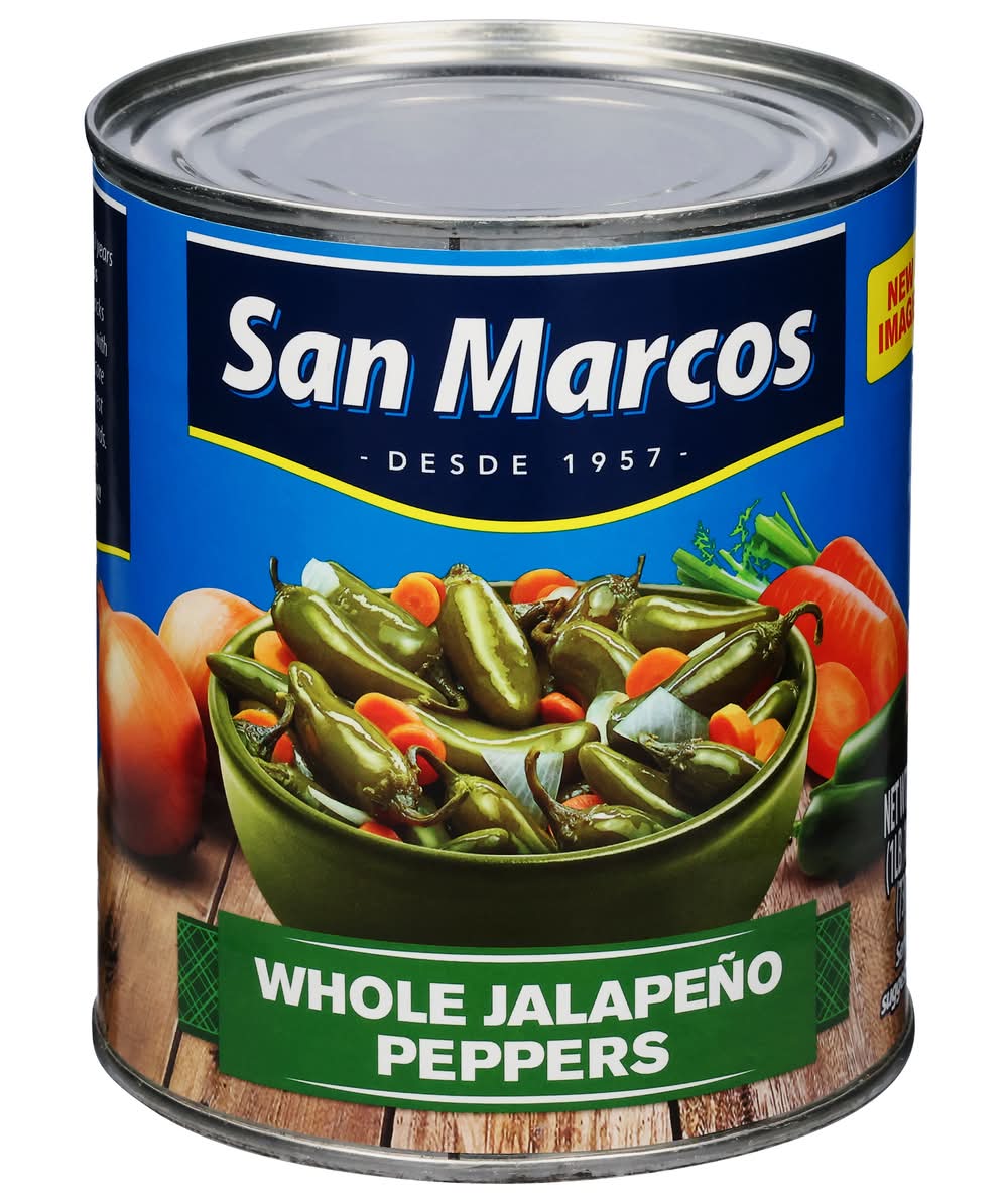 San Marcos Whole Jalapeno Peppers (26 oz)