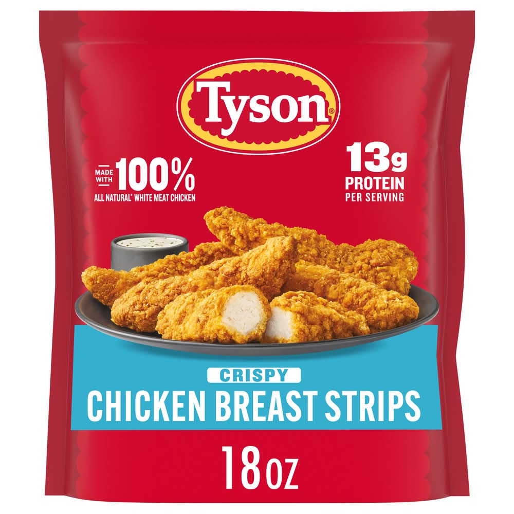 Tyson Fully Cooked Crispy Chicken Breast Strips (25 oz)