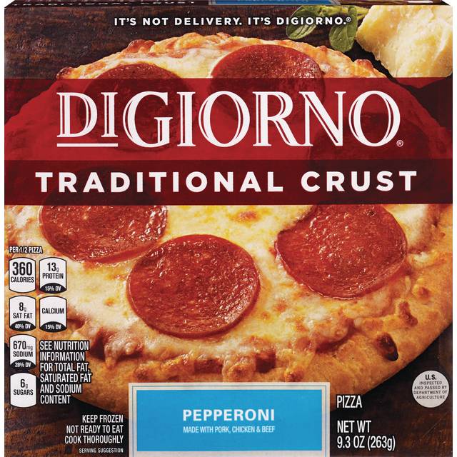 Digiorno Frozen Pizza Traditional Crust Pepperoni 6.5"