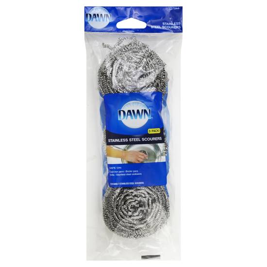 Dawn Stainless Steel Scourers (3 ct)