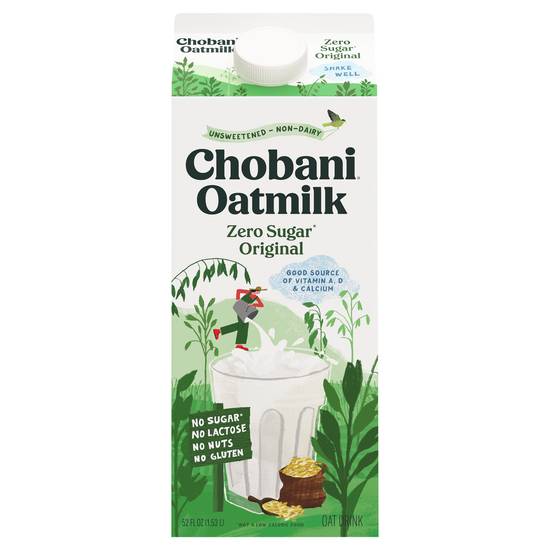 Chobani Zero Sugar Oatmilk (52 fl oz)
