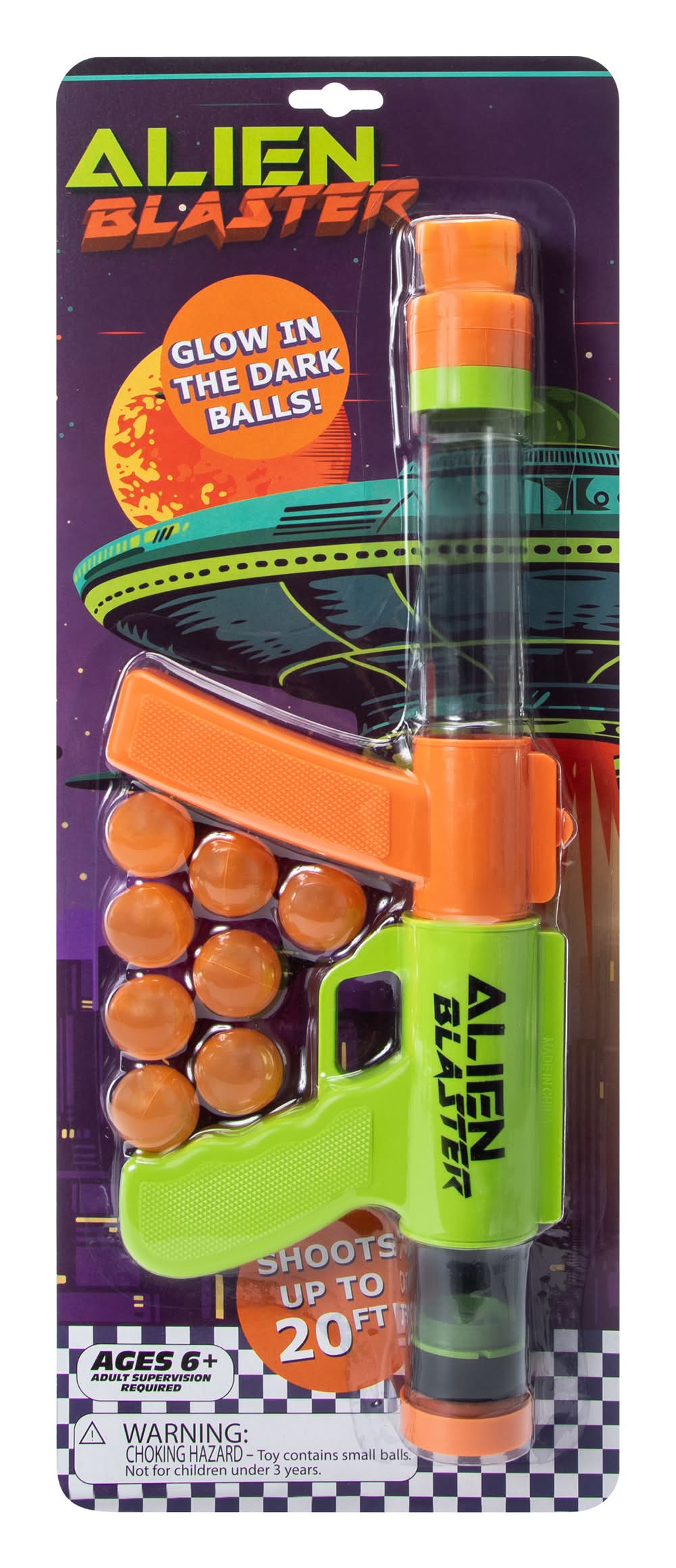 Glow In The Dark Ball Blaster Alien
