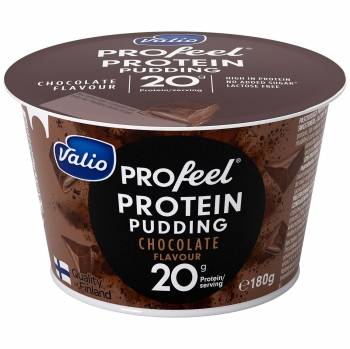 Natilla de chocolate alta en proteínas Valio Profeel Protein  sin lactosa 180 g.