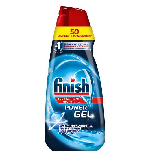 FINISH Gel Lave Vaisselle All in 1 Max Brillance et protection
