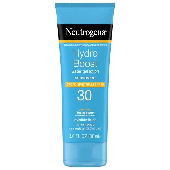 Neutrogena Hydro Boost Broad Spectrum Sunscreen Spf 30 Water Gel Lotion
