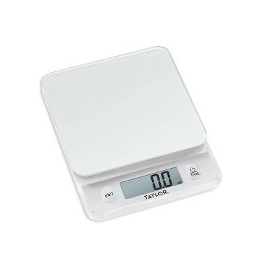 Taylor Glass Top Digital Food Scale, Silver