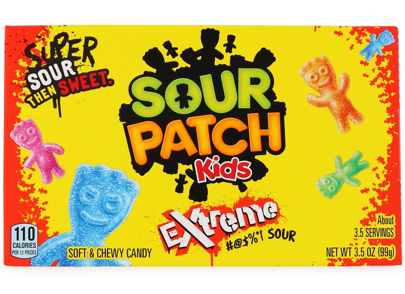 Sour Patch Kids® Extreme Sour Movie Theater Candy Box 3.5oz