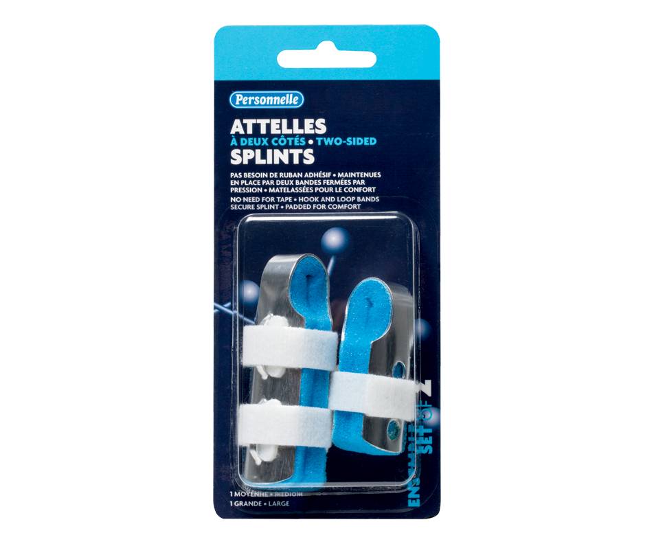 Personnelle attelles à deux côtés (2 unités) - two-sided splints (2 units)