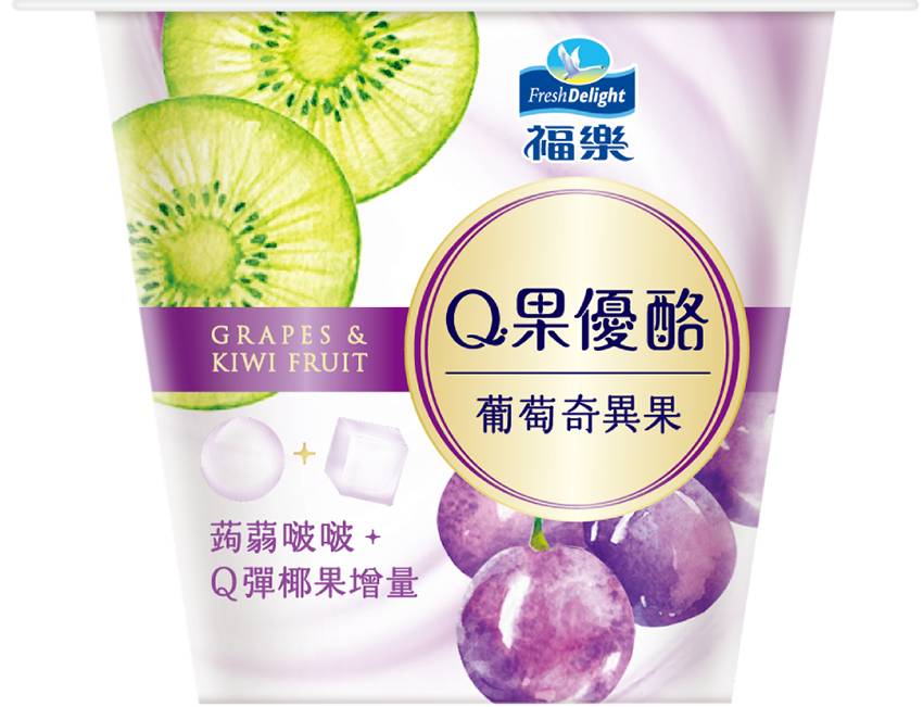 福樂Ｑ果葡萄奇異果優酪