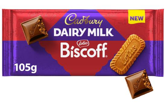 Cadbury Dairy Milk Biscoff Biscuit Chocolate Bar (105g)