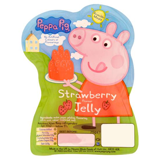 Peppa Pig Strawberry Flavour Jelly