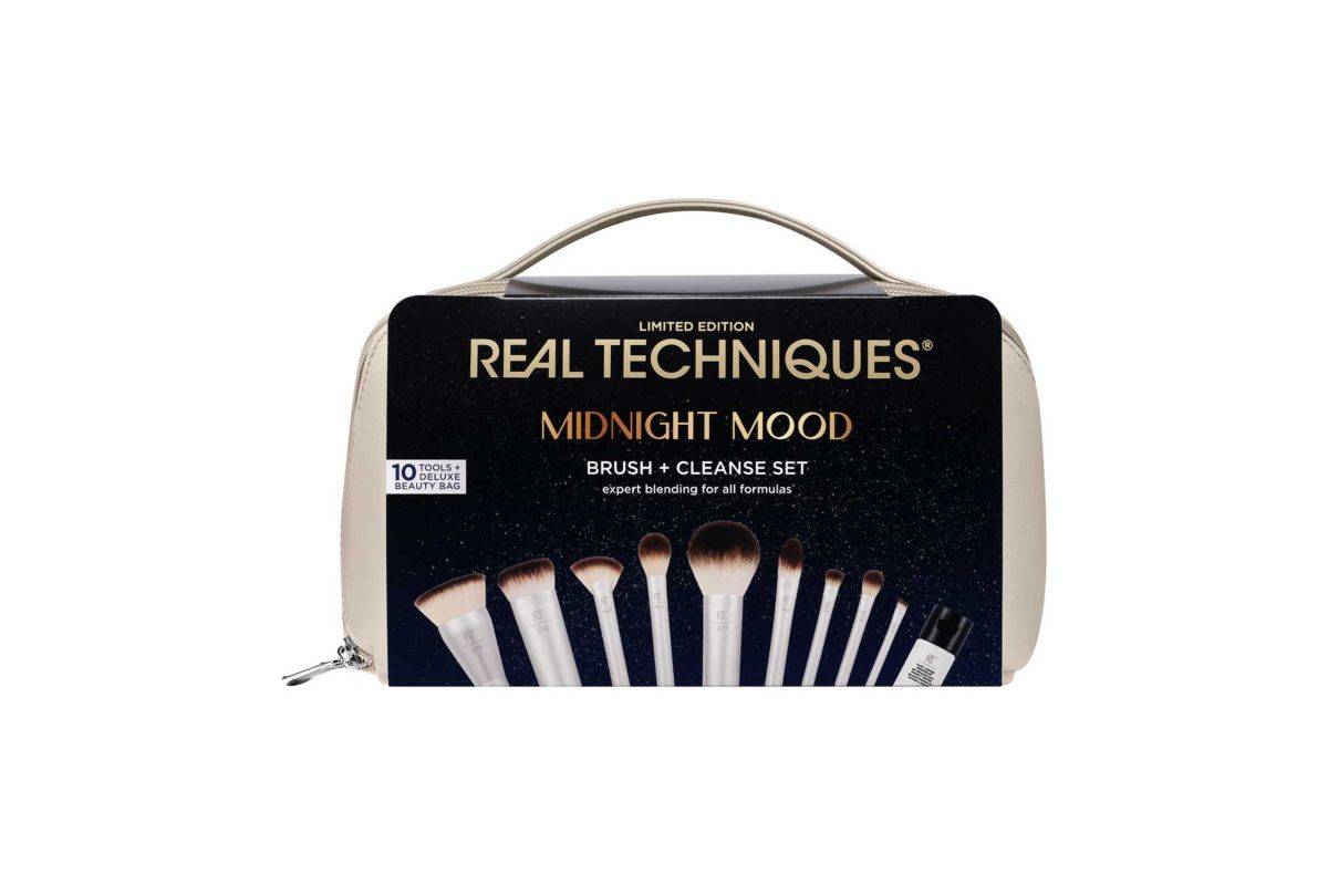 Real Techniques Midnight Mood Brush & Cleanse Set