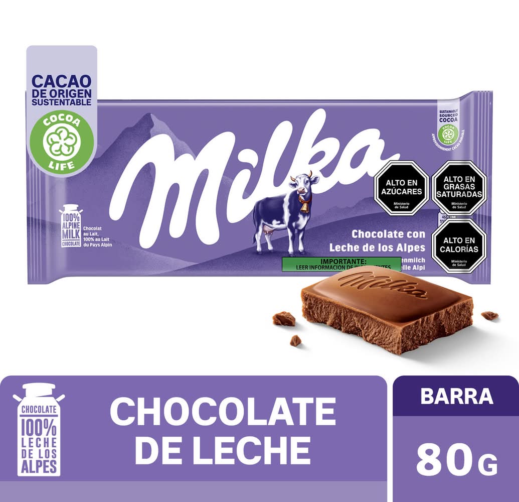 Milka · Barra - Chocolate De Leche (80 g)