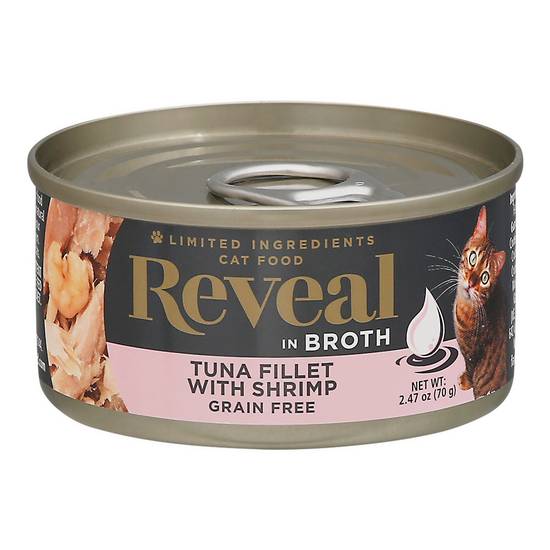 Reveal Tuna Fillet With Shrimp in Broth Cat Food