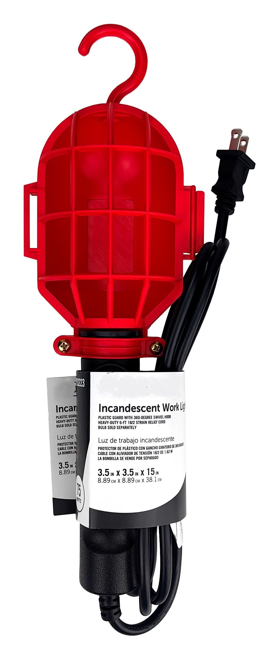 Utilitech 100 -Lumens Incandescent Plug-in Portable Work Light