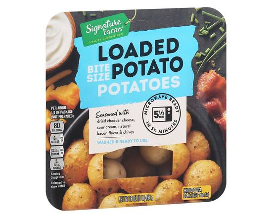 Order Signature Farms · Bite Size Loaded Potatoes (16 oz) food online from Safeway store, Butte on bringmethat.com