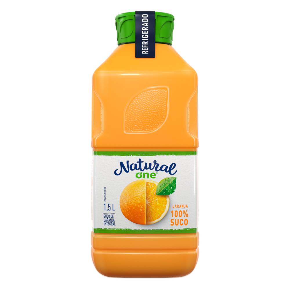 Natural one suco de laranja integral refrigerado (1,5 l)
