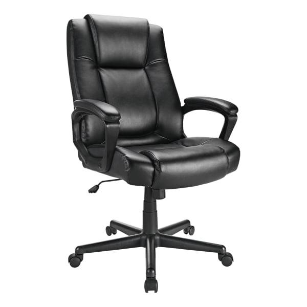 Realspace Hurston Bonded Leather High-Back Executive Chair