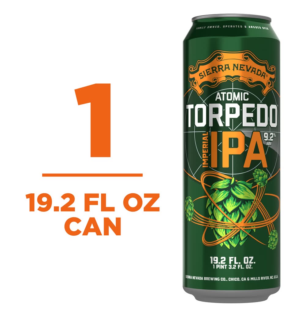 Sierra Nevada Atomic Torpedo Imperial Ipa Beer (19.2 fl oz)