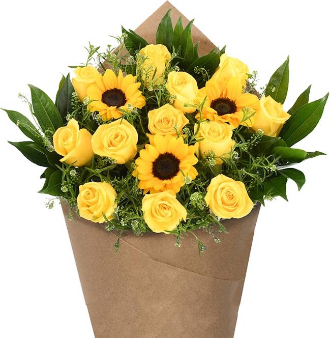 Bloom Haus™ 12 Plus Rose Bouquet - Yellow