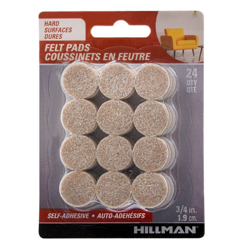 Hardware Essentials Round Felt Pads 1.9 cm